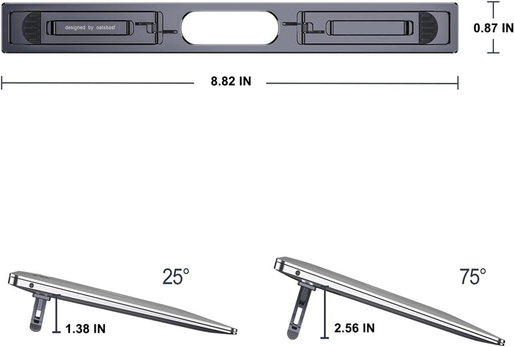 nediea Faltbarer Laptop Ständer, Laptopständer Höhenverstellbar, Laptop Kippständer, Tragbarer Lapto