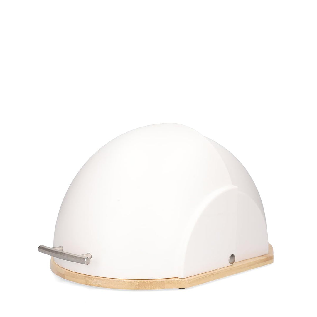 HOMLA Brotkasten Brotaufbewahrung Metall Deckel Brotaufbewahrungsbox für frische Back Darvin 37 x 26