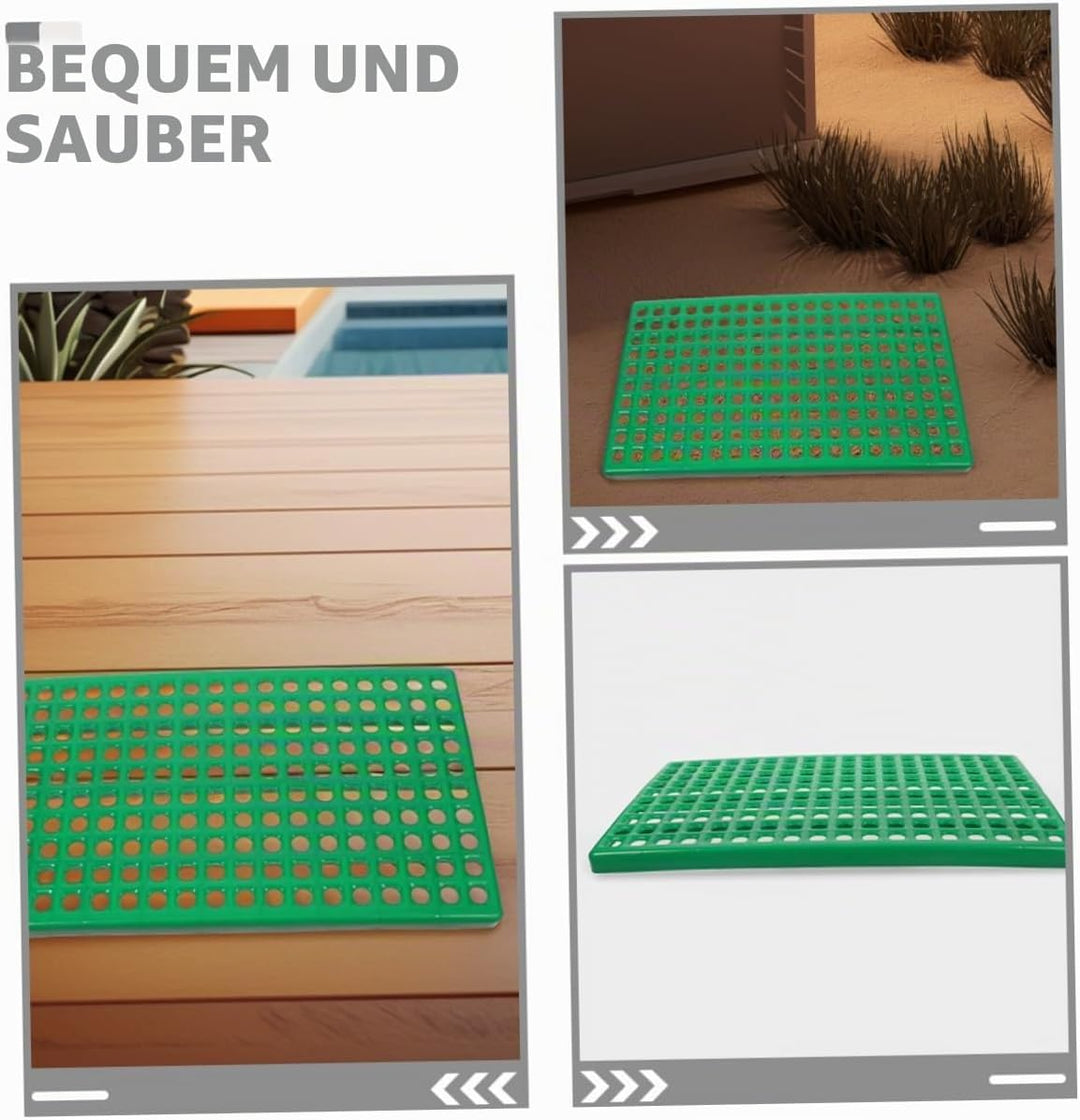 2 STÜCK Kaninchenkäfig Bodenplatten aus Abs Kunststoff mit Runden Lüftungslöchern Langlebige Stabile