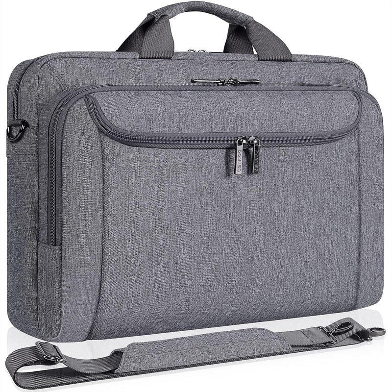 DOMISO 17 Zoll Wasserdicht Business Laptop Aktentasche mit grosser Kapazität, Laptop Tasche Tragetas