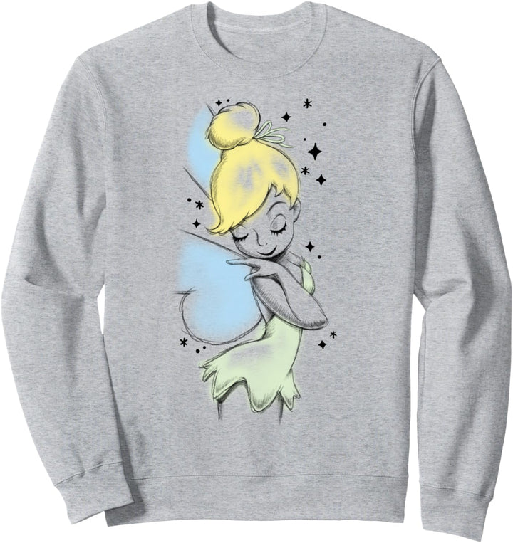 Disney Peter Pan Tinkerbell Airbrush Style Sketch Sweatshirt
