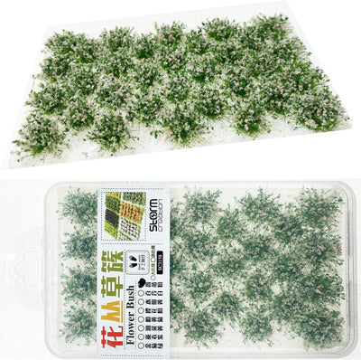 Cayway 128 Stück Scenics Gras Grasbüschel, Static Grass Tuft Schnee Statische Grass für Miniatur Orn