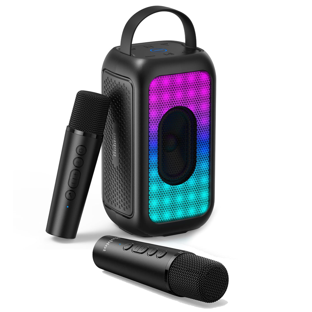 Bobtot Tragbarer Bluetooth Lautsprecher with 2 Mic kabellos | 16 Stunden Wiedergabezeit, Kleiner Kar