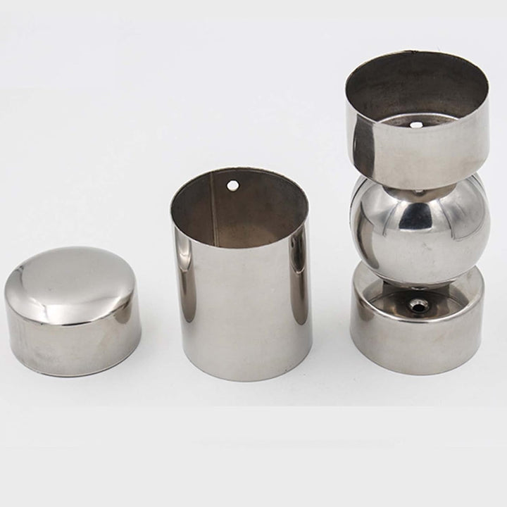 6pcs Endkappe für handlauf 50mm aus Edelstahl, Deckel am Ende der Treppengeländer, runde Endkappen f