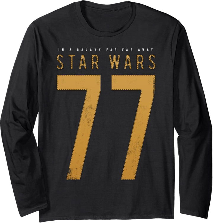 Star Wars 1977 Stitched Bold Logo Langarmshirt