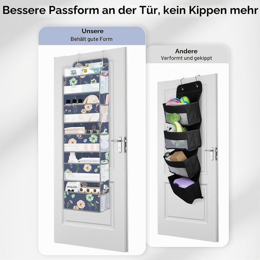 Clastyle Blumen Tür Hängeaufbewahrung Blätter Hängeorganizer für Camping Bad Schrank Schlafzimmer Mä