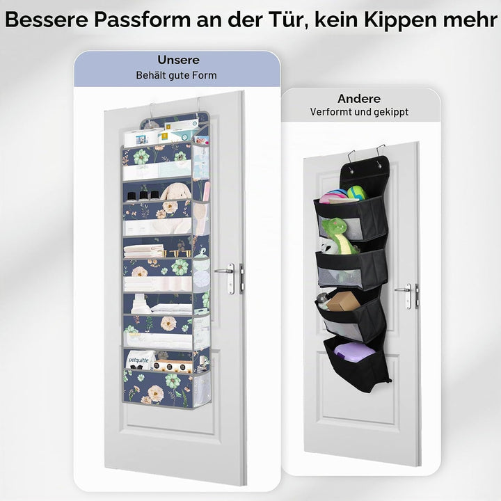 Clastyle Blumen Tür Hängeaufbewahrung Blätter Hängeorganizer für Camping Bad Schrank Schlafzimmer Mä