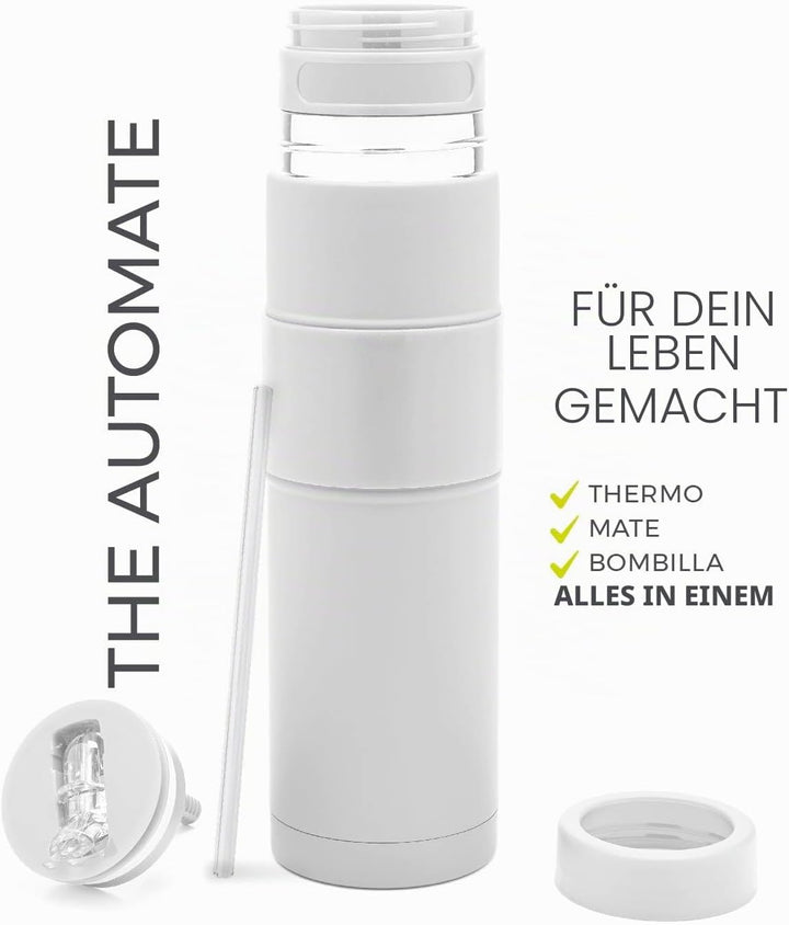 BALIBETOV - Neu - Edelstahl AutoMate - Thermobehälter, Mate Cup und Bombilla in Einem - Sie Müssen N