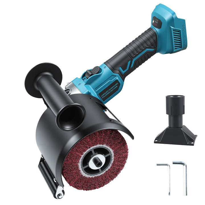 Satiniermaschine Bürstenschleifer Holz Kompatibel mit Makita 18V | 6 Geschwindigkeitsstufen, Leistun