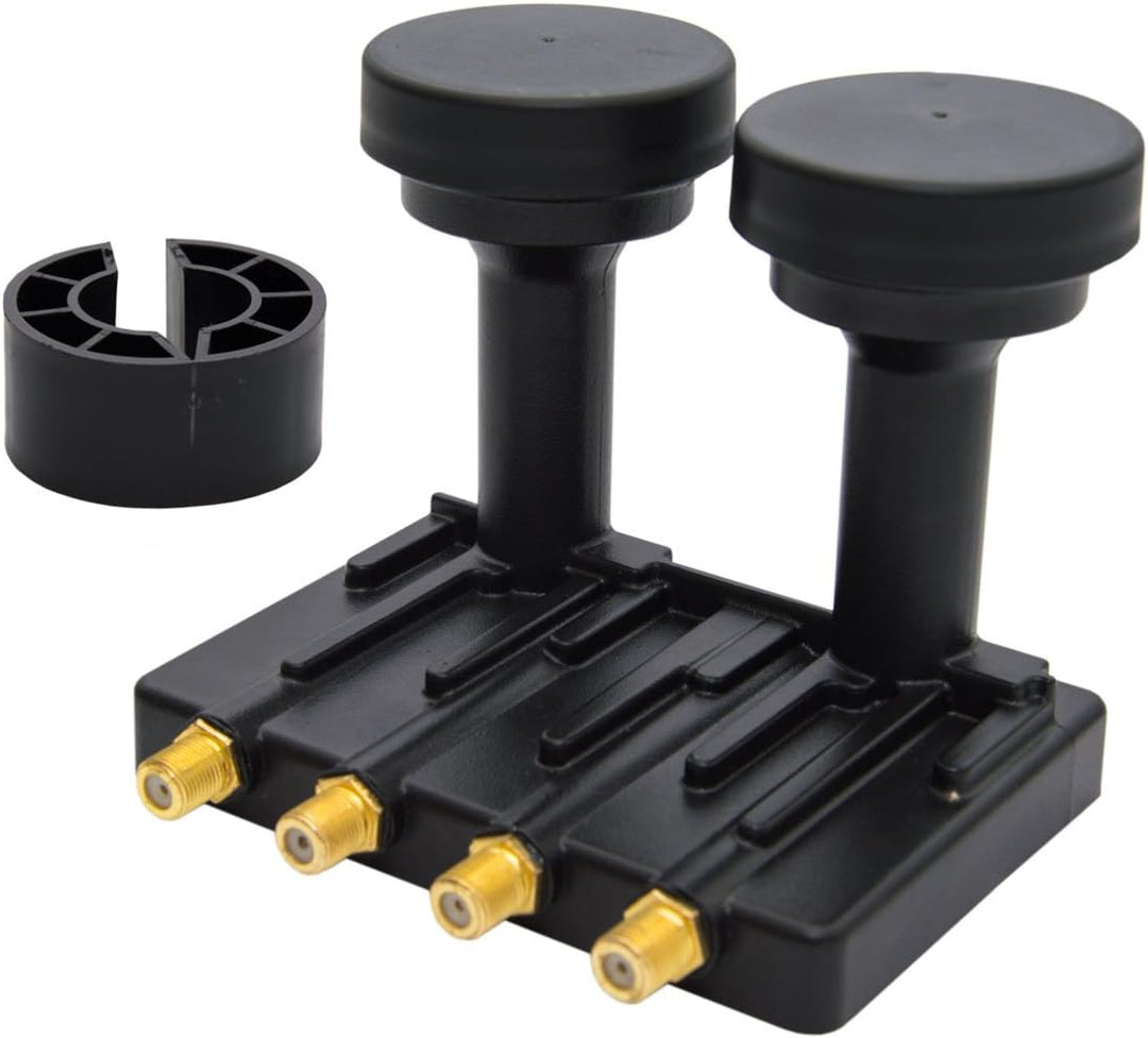 FUBA 4 Teilnehmer Astra Hotbird Digital SAT Anlage DAA 850 G ALU Grau PremiumX Quad Monoblock LNB 8X