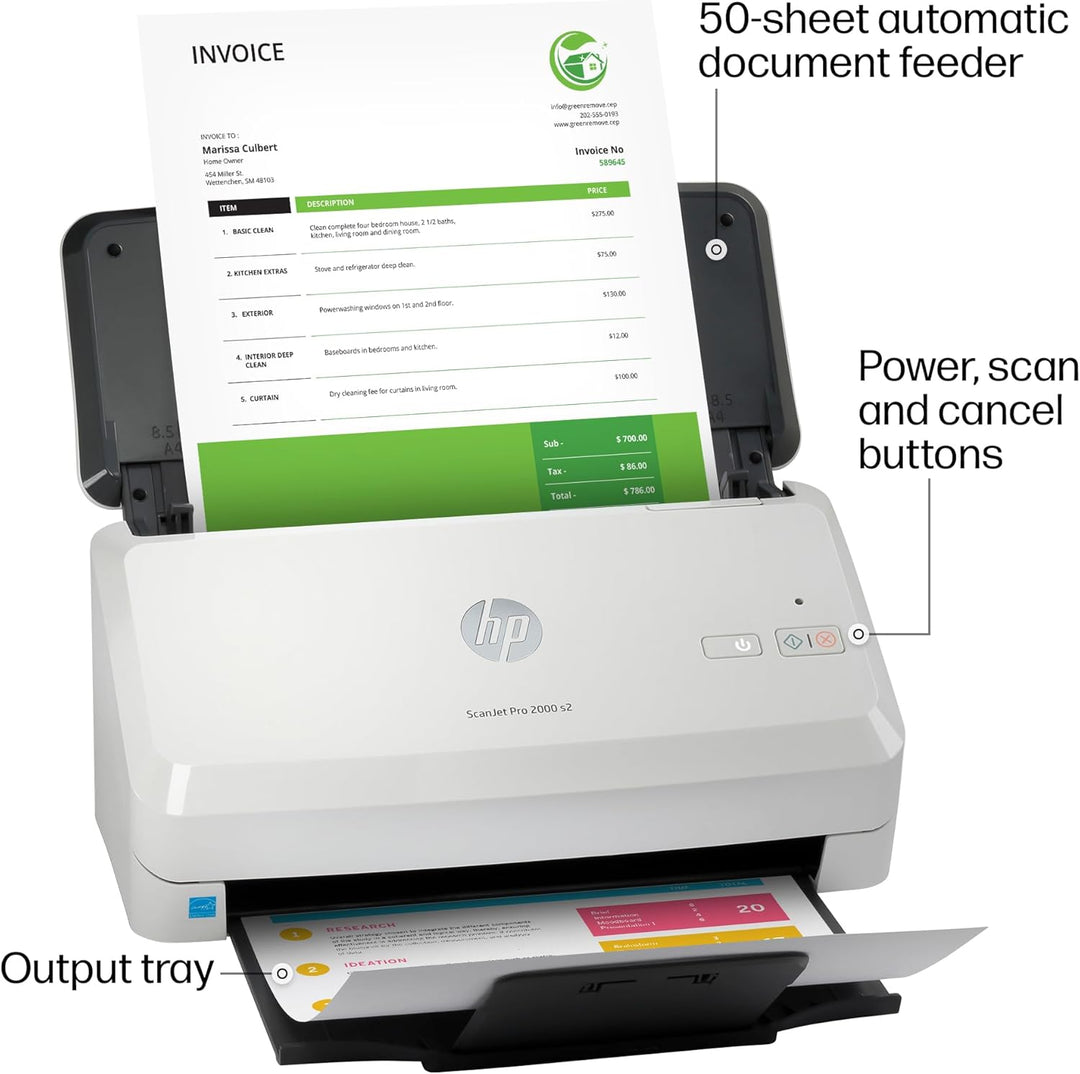 HP Scanjet Pro 2000 s2 Sheet-Feed - Dokumentenscanner - Desktop-Gerät - USB 3.0