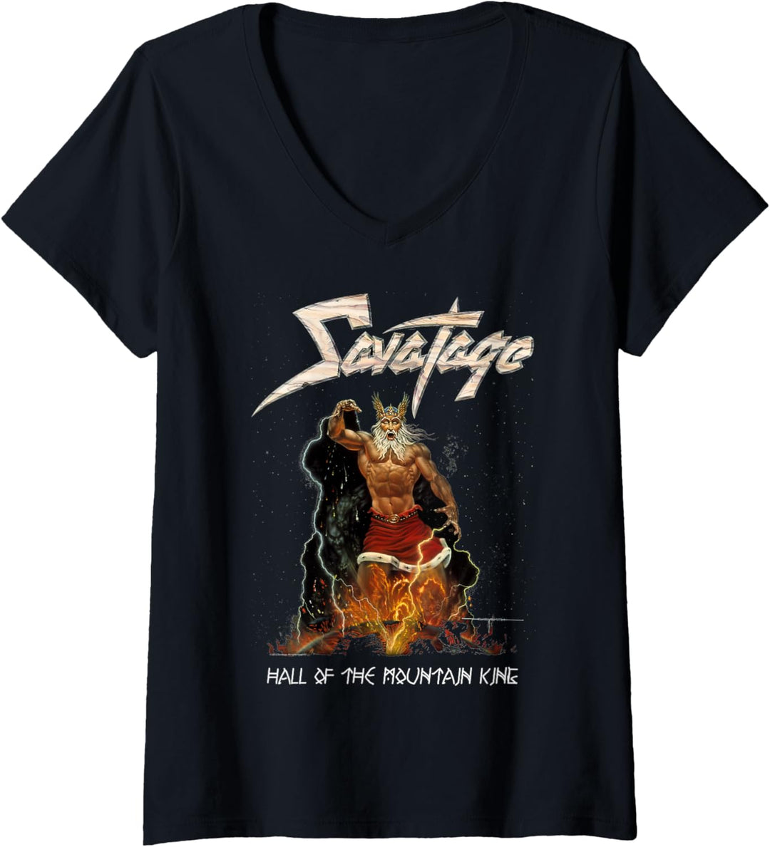Savatage - Halle des Bergkönigs T-Shirt mit V-Ausschnitt