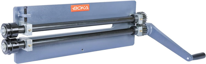 BOKA Sickenmaschine Manuelle– 457 mm Ausladung, bis 1,2 mm Stahlblech, Gussgehäuse, 6 Walzensätze, H