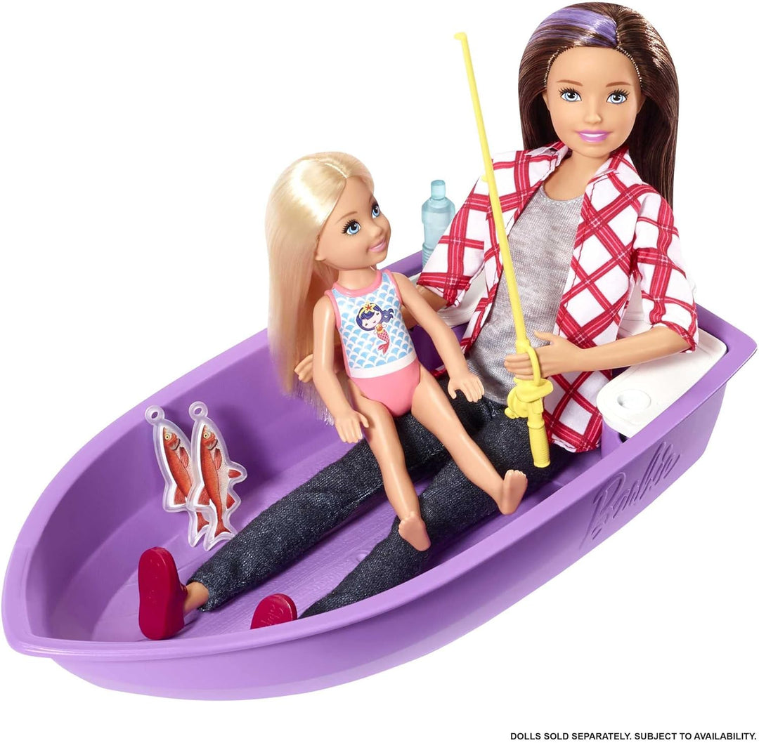 Barbie 3-in-1 DreamCamper Vehicle, approx. 3-ft, Transforming Camper with Pool, Truck, Boat and 60