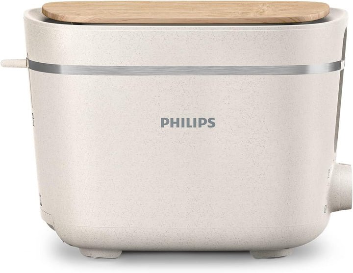 Philips HD2640/10 Conscious Collection Toaster, biologischer, 100% recycelter Kunststoff, 8 Bräunung
