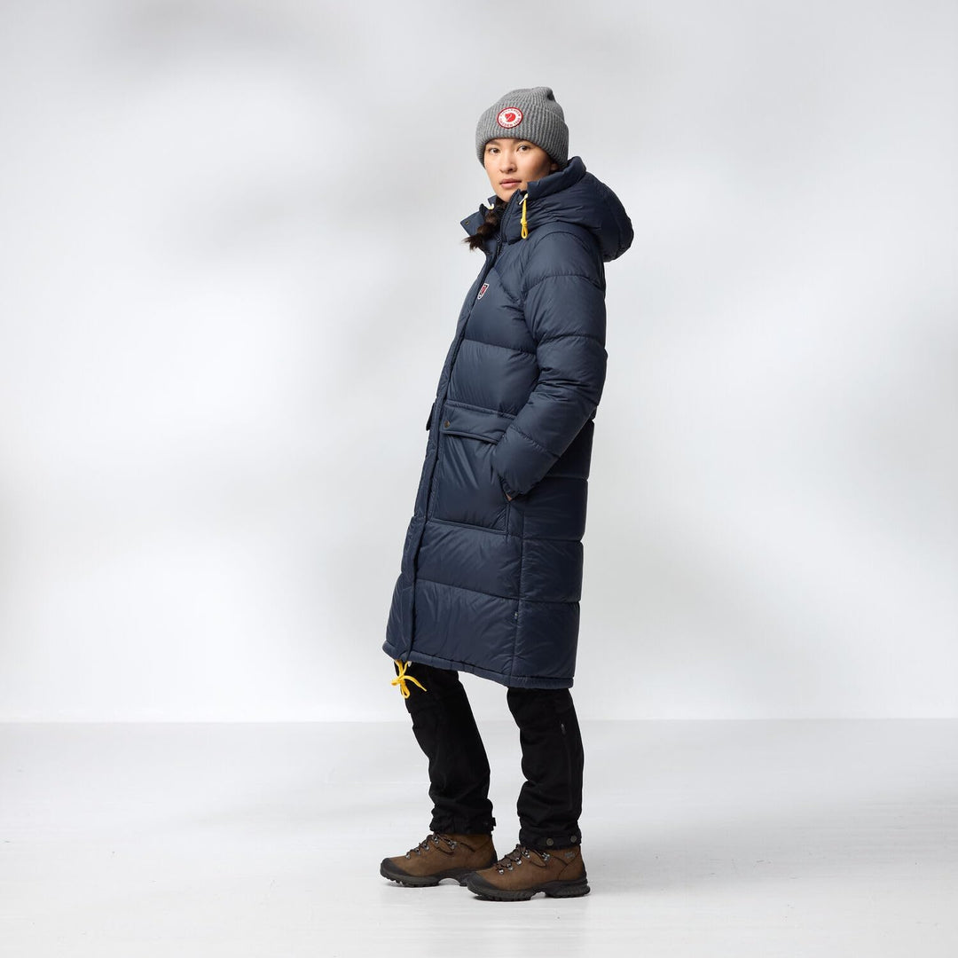 Fjällräven Damen Expedition Long Down Parka Daunenparka (1er Pack) XXS Fossil, XXS Fossil
