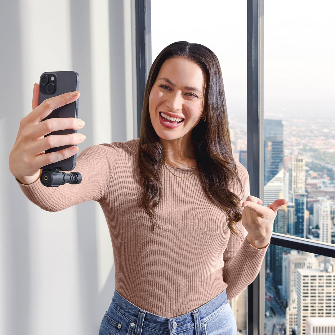 Rode Videomic Me-C+ USB-C Mikrofon für iOS und Android Smartphones mit Audiofly InEar Ohrhörer