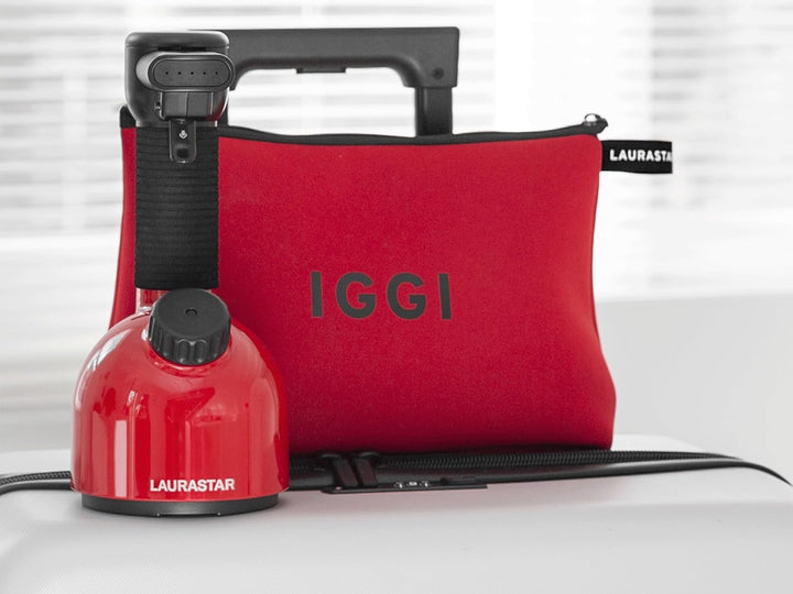 Laurastar IGGI Travel Edition Tragbarer Dampfglätter – Kompakter Handsteamer zum Glätten & Auffrisch