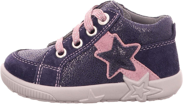 Superfit Baby Mädchen Starlight Sneaker, Blau Blau Lila 80