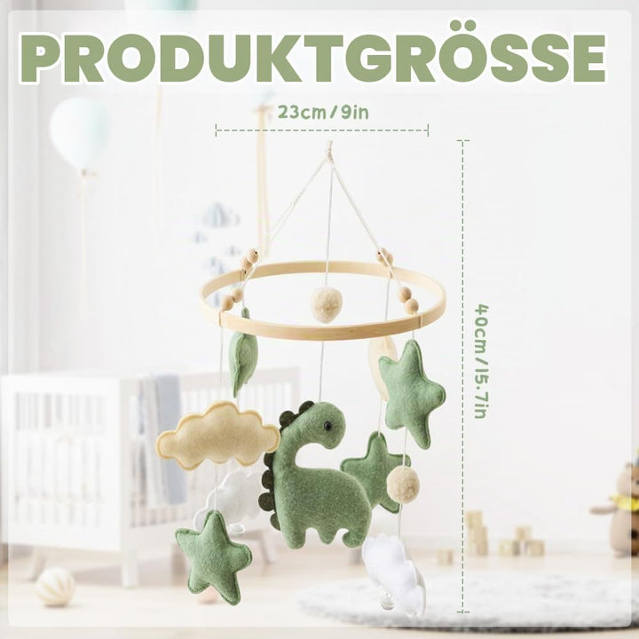SGZIOO Mobile Baby Windspiele, Mobile Babybett Holz, Baby mobile für Bett, Babymobile mit Sternen, W