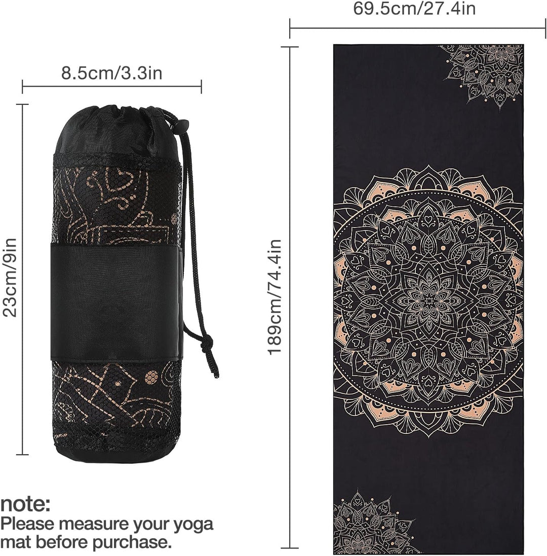 MoKo Yogamatten Handtuch, rutschfest Yoga Handtuch Auflage für Yogamatte Schweissabsorbierend Saugfä