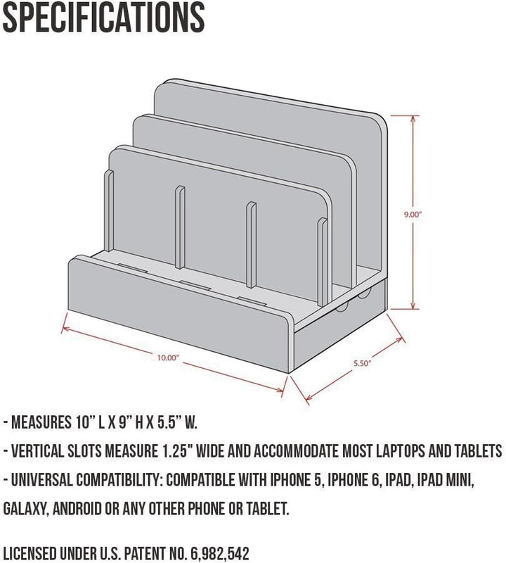 XPhonew Desktop Bambus Holz Ladestand Aufladung Docking Station/Cradle/Halter/Ladegerät Stand/Handy