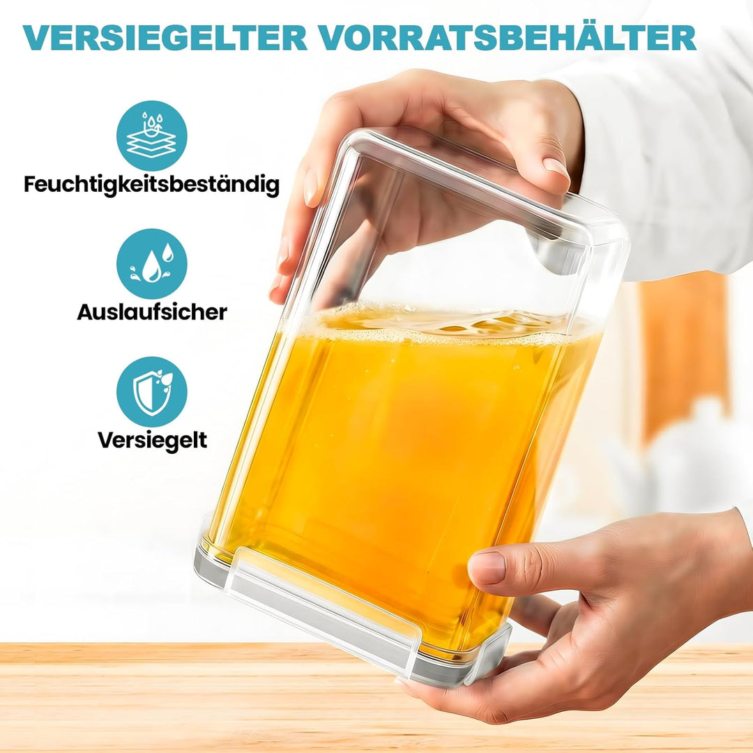 Mavivegue Vorratsdosen mit Deckel Luftdicht,BPA-frei, 24er Set Aufbewahrungsbox Küchen für Mehl, Zuc