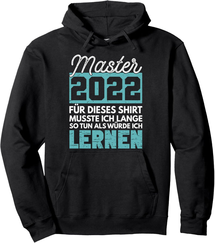 Vintage Master 2022 Abschluss Geschenk Mastertitel Absolvent Pullover Hoodie
