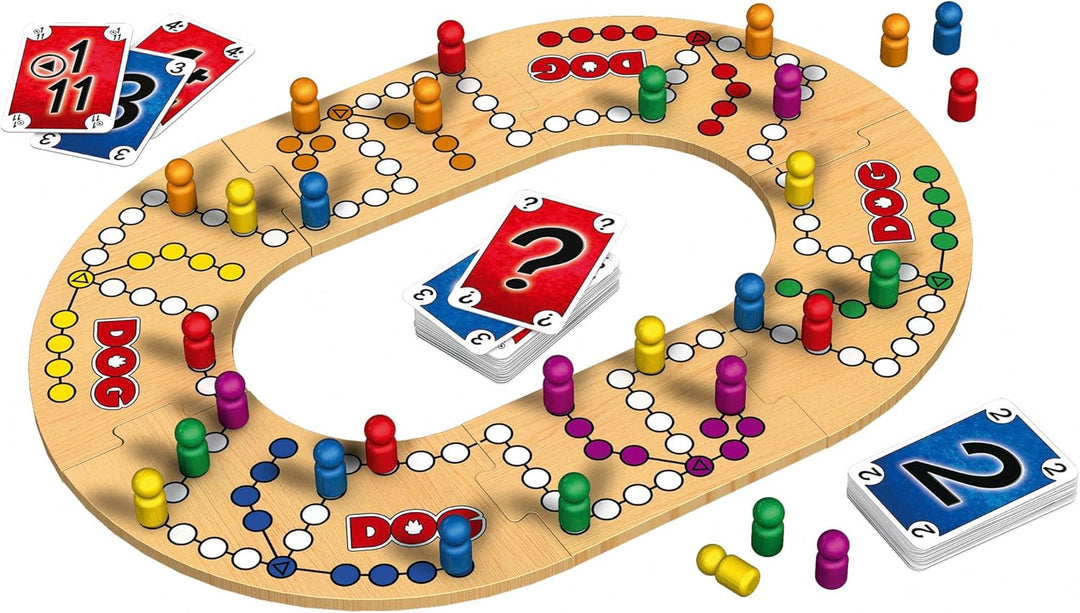 Schmidt Spiele 49274 Dog Deluxe & 40862 Mogel Motte, DREI Magier Kartenspiel