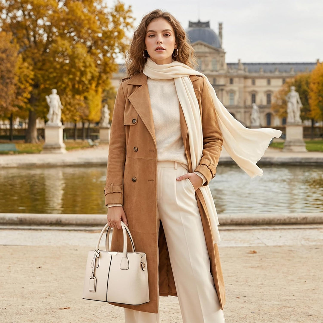 VARLIVOO Elegante Damen-Handtasche, Umhängetasche, Messenger-Tasche, Handtasche, mit verstellbarem S