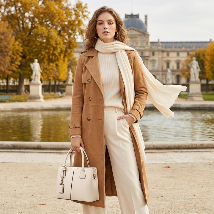 VARLIVOO Elegante Damen-Handtasche, Umhängetasche, Messenger-Tasche, Handtasche, mit verstellbarem S