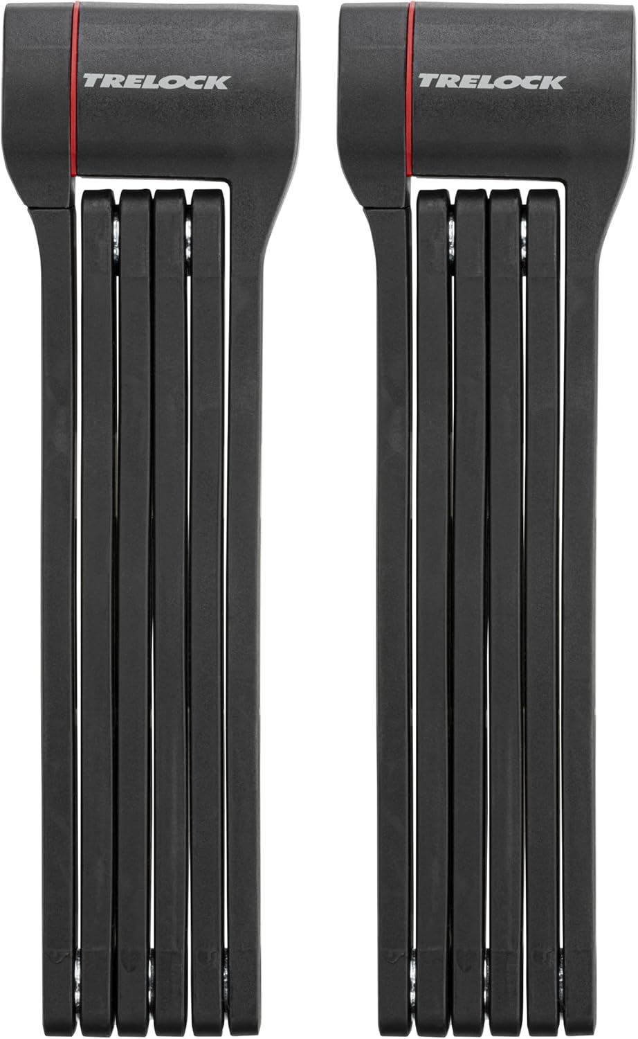 TRELOCK 2x FS 480/100 COPS X-Press TWIN – Set mit 2 Faltschlössern – Länge 100 cm – Sicherheitsstufe