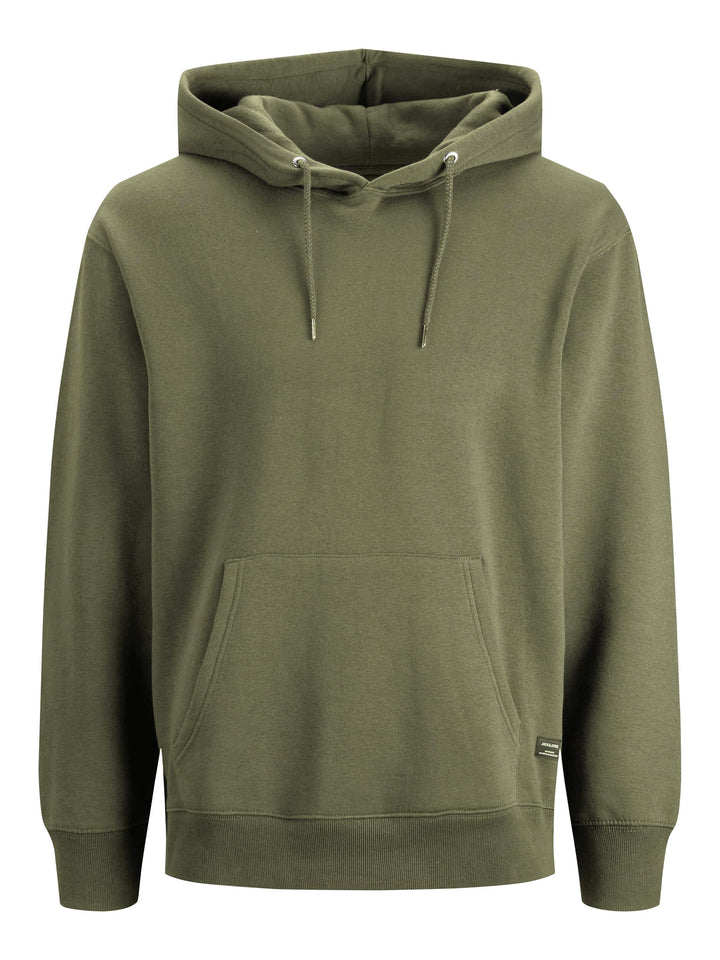 JACK & JONES Herren Basic Hoodie Soft Sweat Hood Jumper Kapuzen Pullover XS Grün (Dusty Olive/Reg),