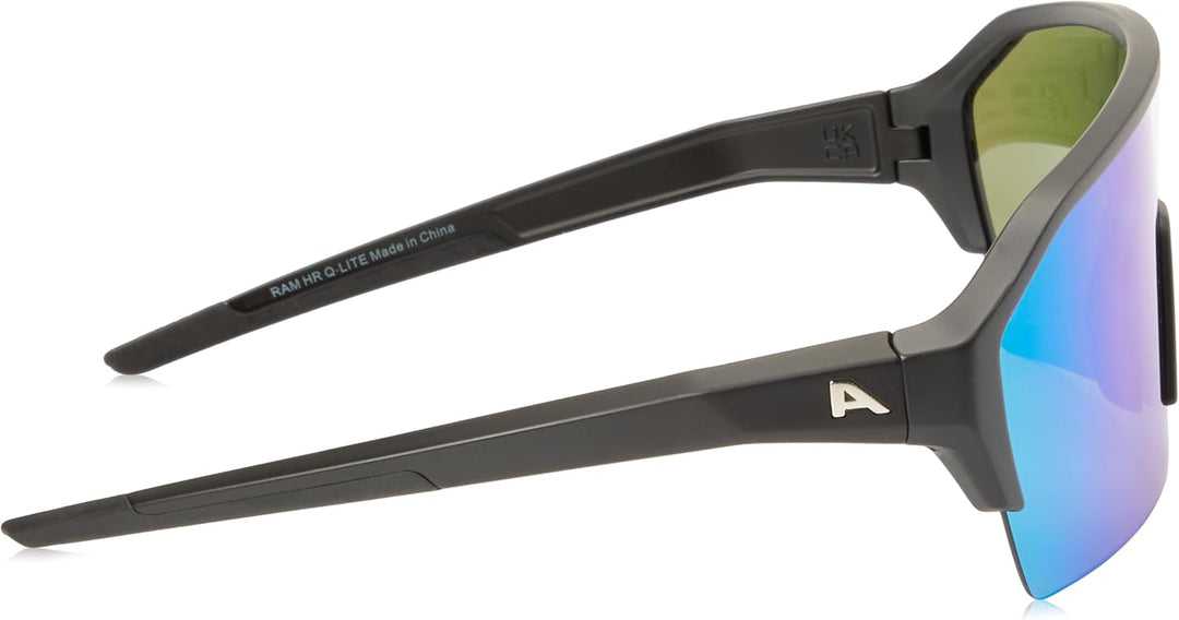 ALPINA RAM HR Q-LITE V - Verspiegelte, Kontrastverstärkende &amp; Beschlagfreie Sport- &amp; Fahrradbrille M