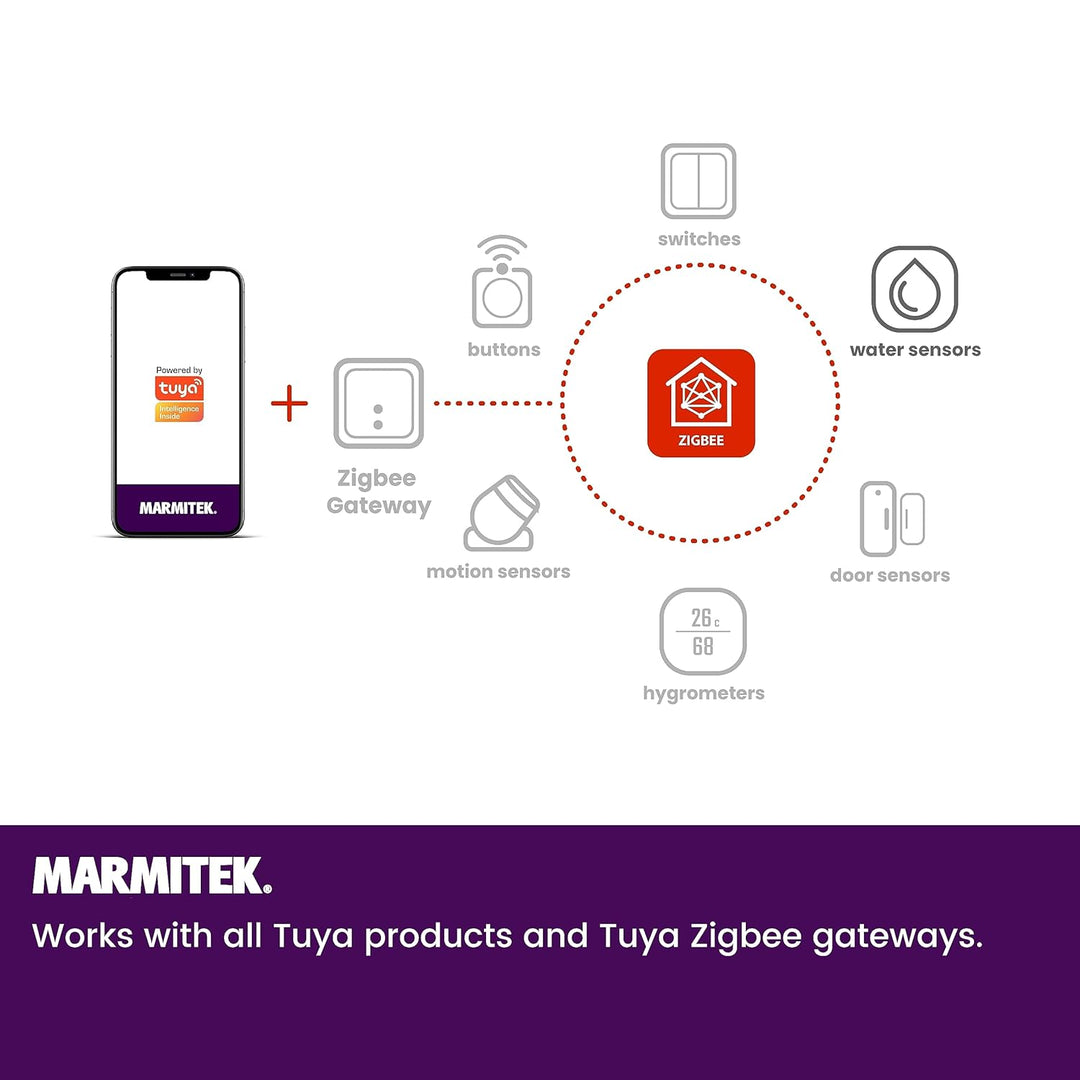 Zigbee Wassermelder Drahtlos - Marmitek Sense MA Flood Sensor - Drahtlos - Wireless Water Leak Detec