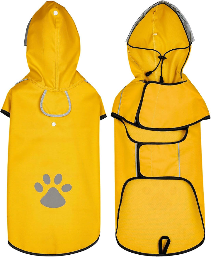 Hunderegenmantel DQGHQME Regenjacke Hunde Reflektierend, Regenmantel Hund Wasserdicht, Regencape Hun