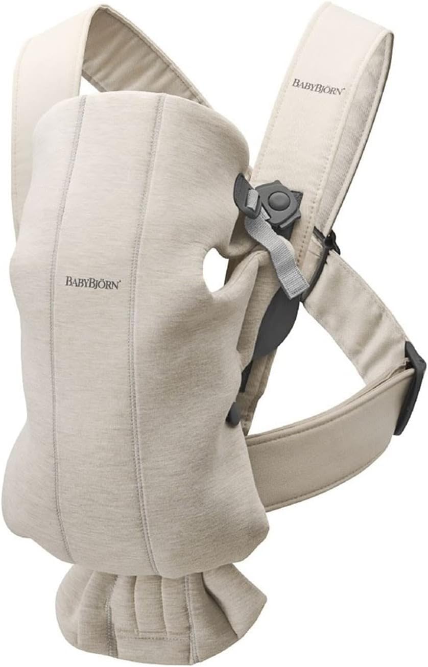 BabyBjörn Babytrage Mini, 3D-Jersey, Hellbeige 3D-Jersey Hellbeige, 3D-Jersey Hellbeige