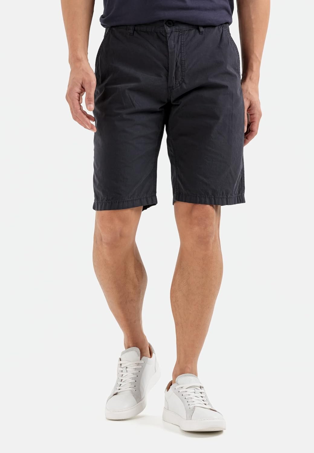 camel active Herren Chinoshorts aus Reiner Baumwolle Shorts 33 Dunkelblau, 33 Dunkelblau