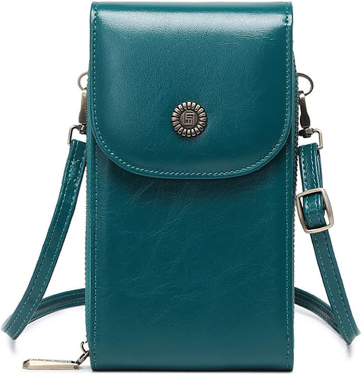 PORRASSO Handy Umhängetasche Damen Mode Handytasche mit RFID Schutz Mädchen Schultertasche PU Wasser