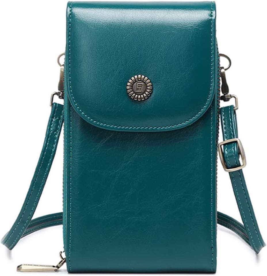 PORRASSO Handy Umhängetasche Damen Mode Handytasche mit RFID Schutz Mädchen Schultertasche PU Wasser