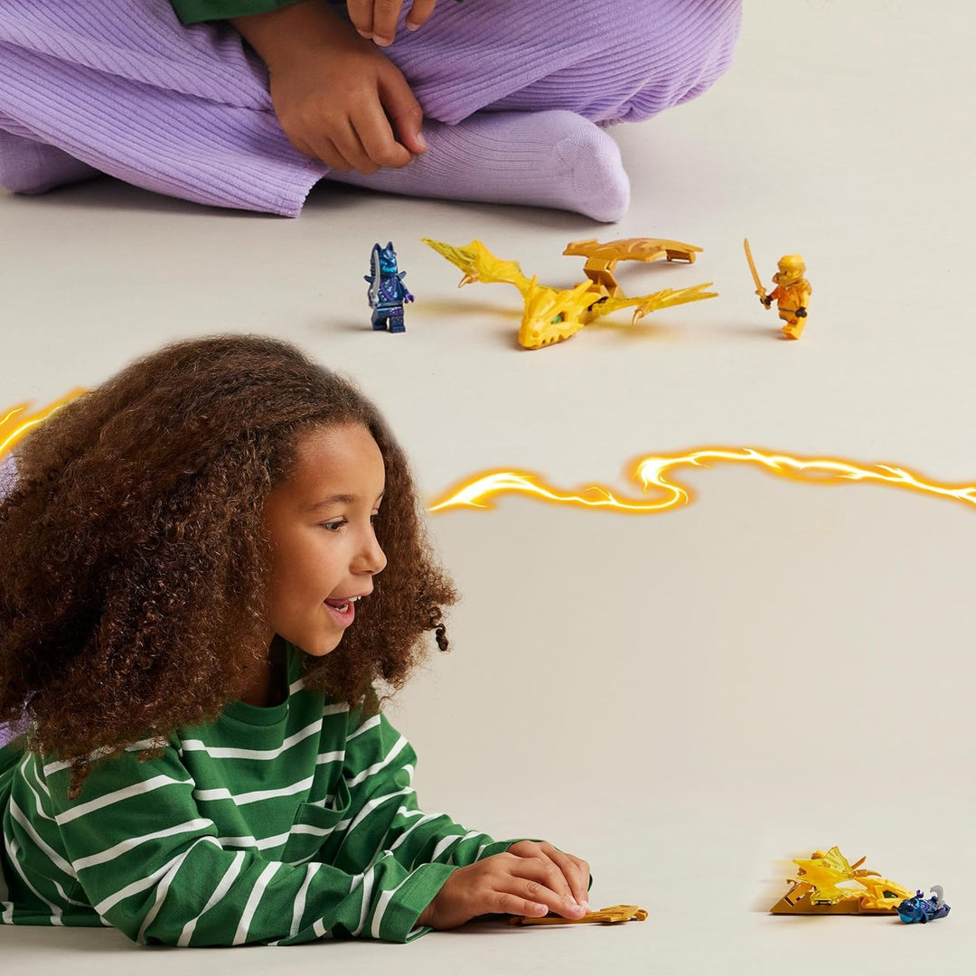 LEGO NINJAGO Arins Drachengleiter, Ninja-Set mit Drachen-Spielzeug und Figuren inkl. Arin-Minifigur
