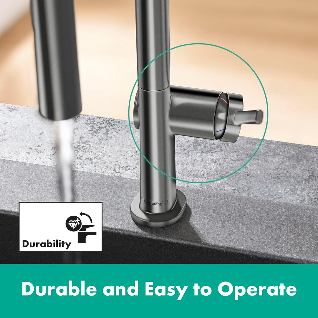 hansgrohe Talis M54 - Küchenarmatur mit Brause ausziehbar, mit Schlauchbox, 2 Strahlarten, Wasserhah