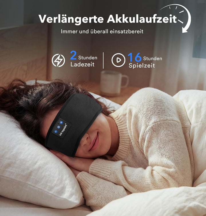 Schlafkopfhörer Bluetooth,Schlaf Kopfhörer Stirnband Bluetooth 5.4 Kopfhörer Geschenk für Männer/Fra