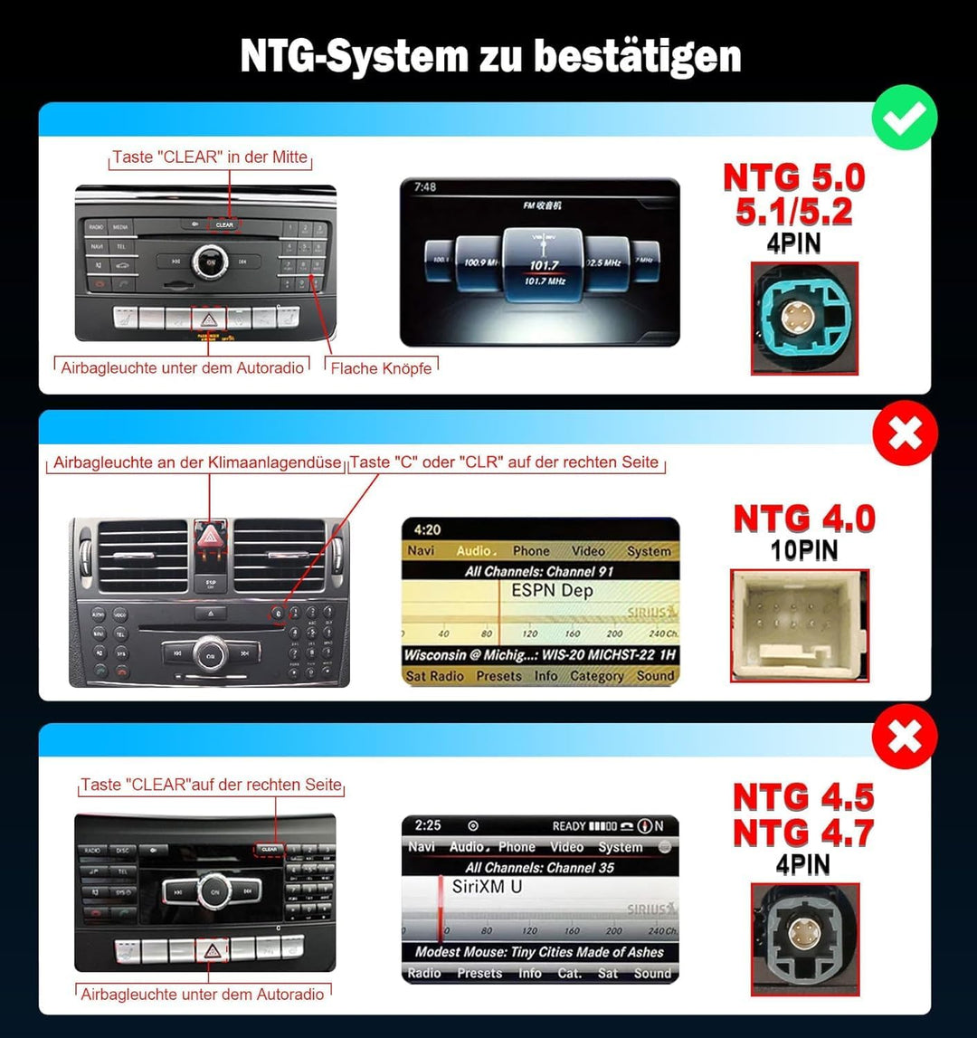 Erisin Qualcomm 12,3 Zoll 8-Kern 8GB+128GB Android 16 Autoradio Bluetooth GPS Navi für Mercedes C Kl