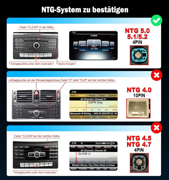 Erisin Qualcomm 12,3 Zoll 8-Kern 8GB+128GB Android 16 Autoradio Bluetooth GPS Navi für Mercedes C Kl