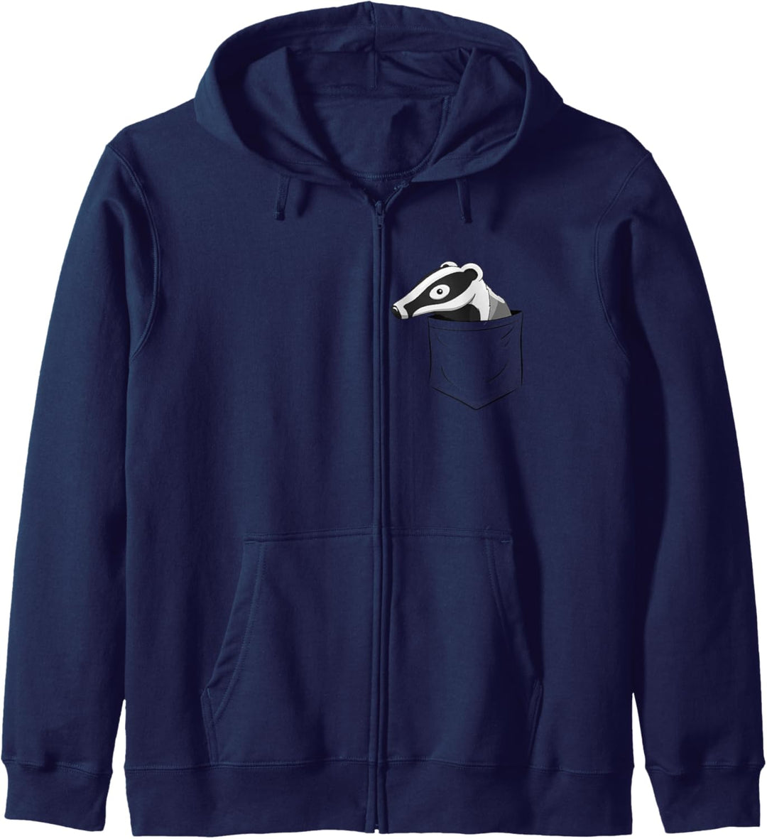 Wildnis Tier Kunst l Lustiger Comic Dachs In Tasche Kapuzenjacke