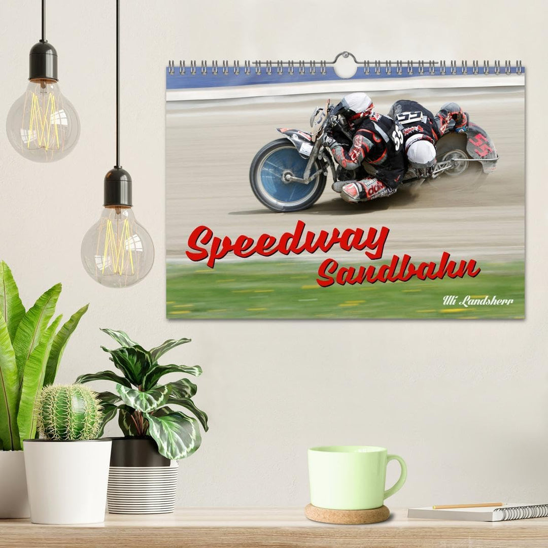 Speedway Sandbahn (Wandkalender 2026 DIN A4 quer), CALVENDO Monatskalender: Sandbahnrennen Gespann u