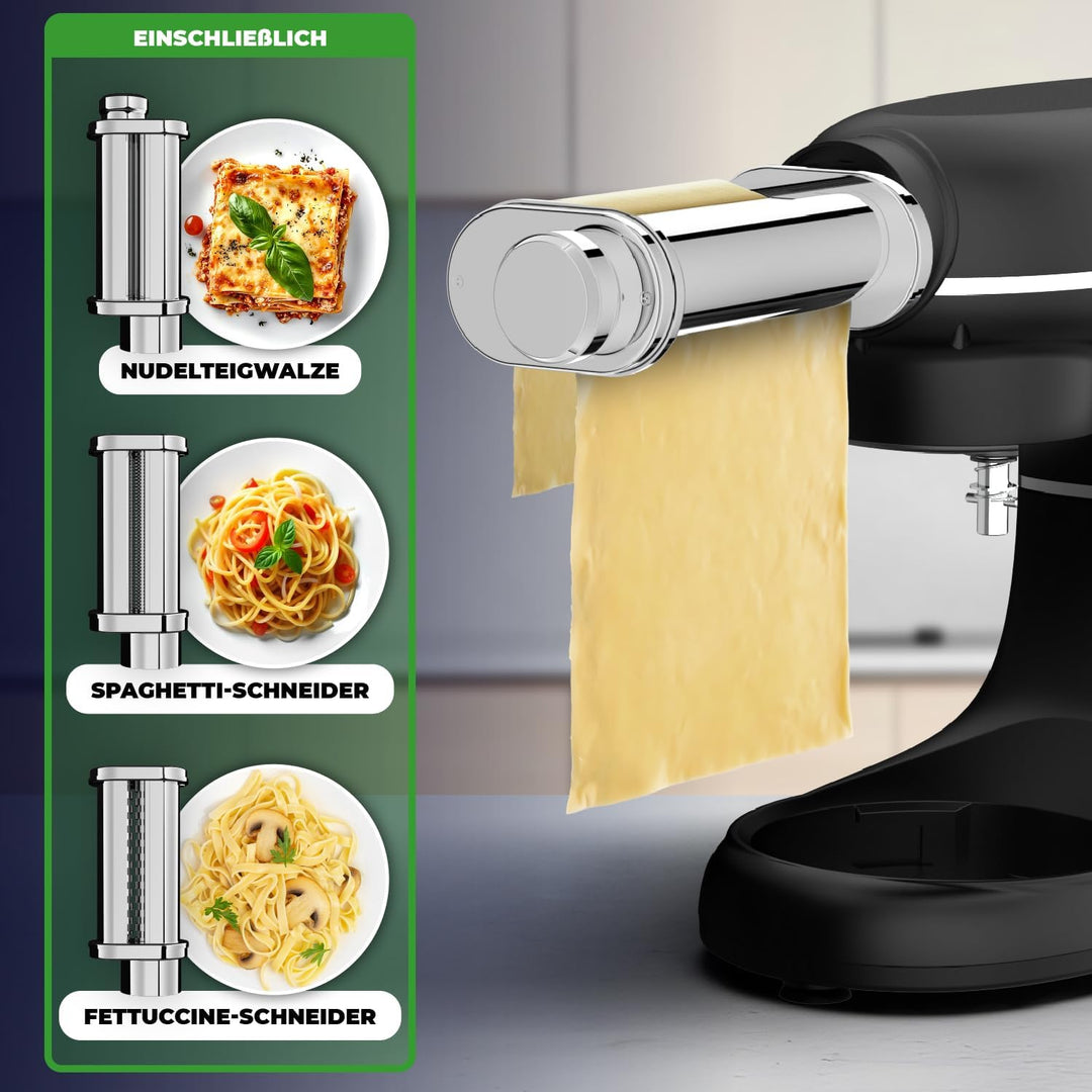 Fentic Set Pastaroller Spaghettischneider und Fettuccineschneider - Pasta Maker passend für Fentic S