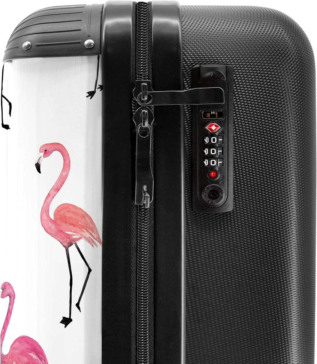 NoBoringSuitcases.com® Kinderkoffer Mädchen Reisekoffer mit Rollen Handgepäck Koffer Tiermotiv - Fla