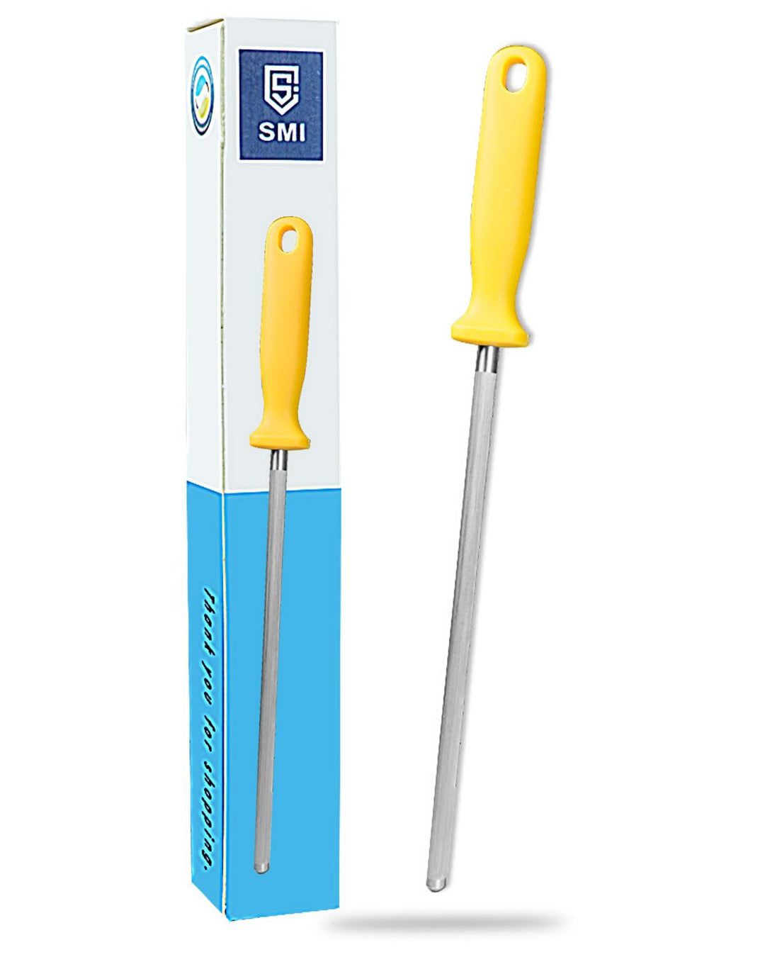SMI Solingen Messerschärfer Wetzstahl für Messer - Messerschleifer, Schärfen, Wetzstab, Schleifstab
